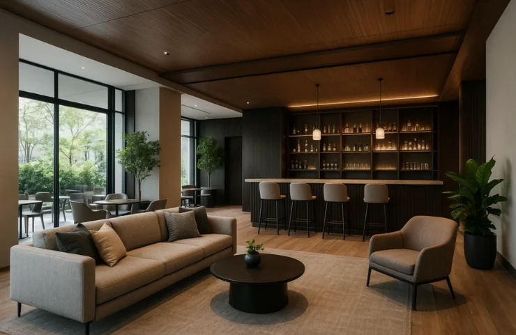 Modern Club House Interior Designers Contractors in Mumbai